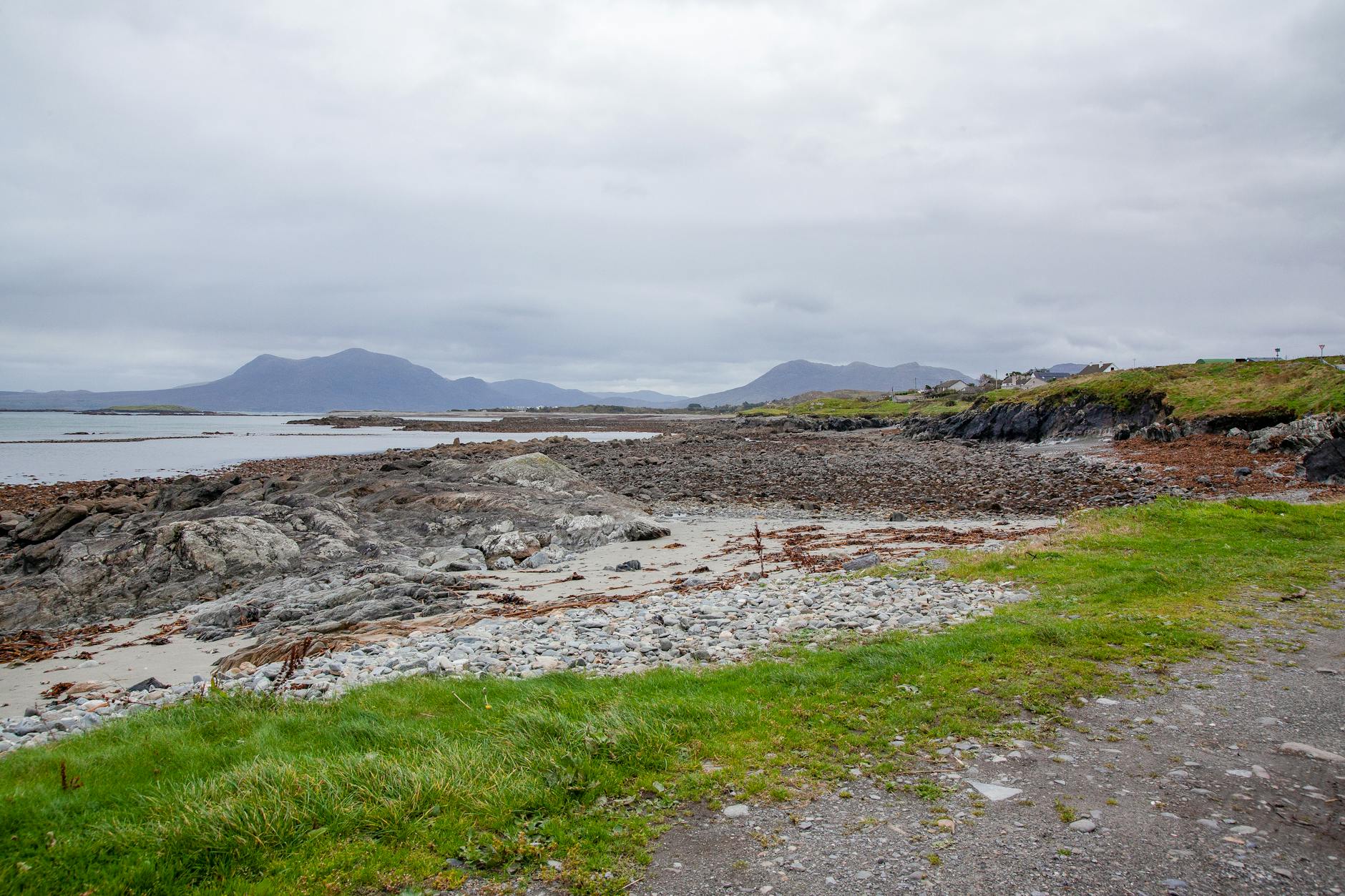 landscape of a seashore in ireland