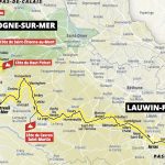 Map of cycling route from Boulogne-sur-Mer to Lauwin-Planque, France. Discover with Helipaddy.