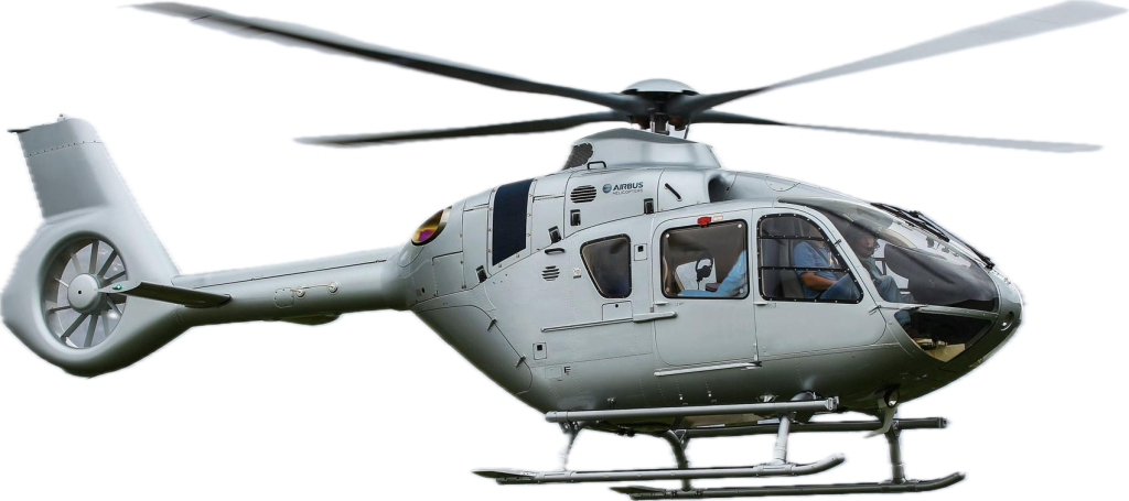 Airbus helicopter in flight, featured on Helipaddy, a top helicopter landing platform network worldwide.