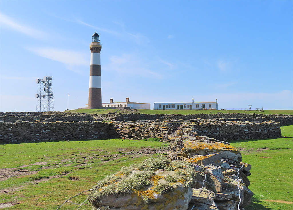 Northern Isles lighthouse coastline, for cliffs, geology and wild coast ideas.