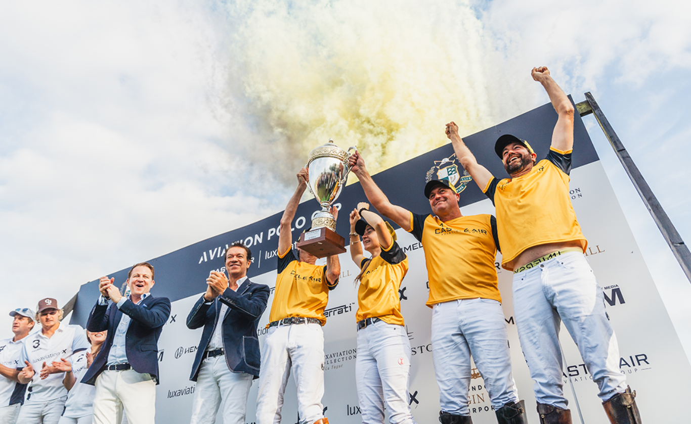 Aviation Polo Cup presentation at Hurtwood Polo Park